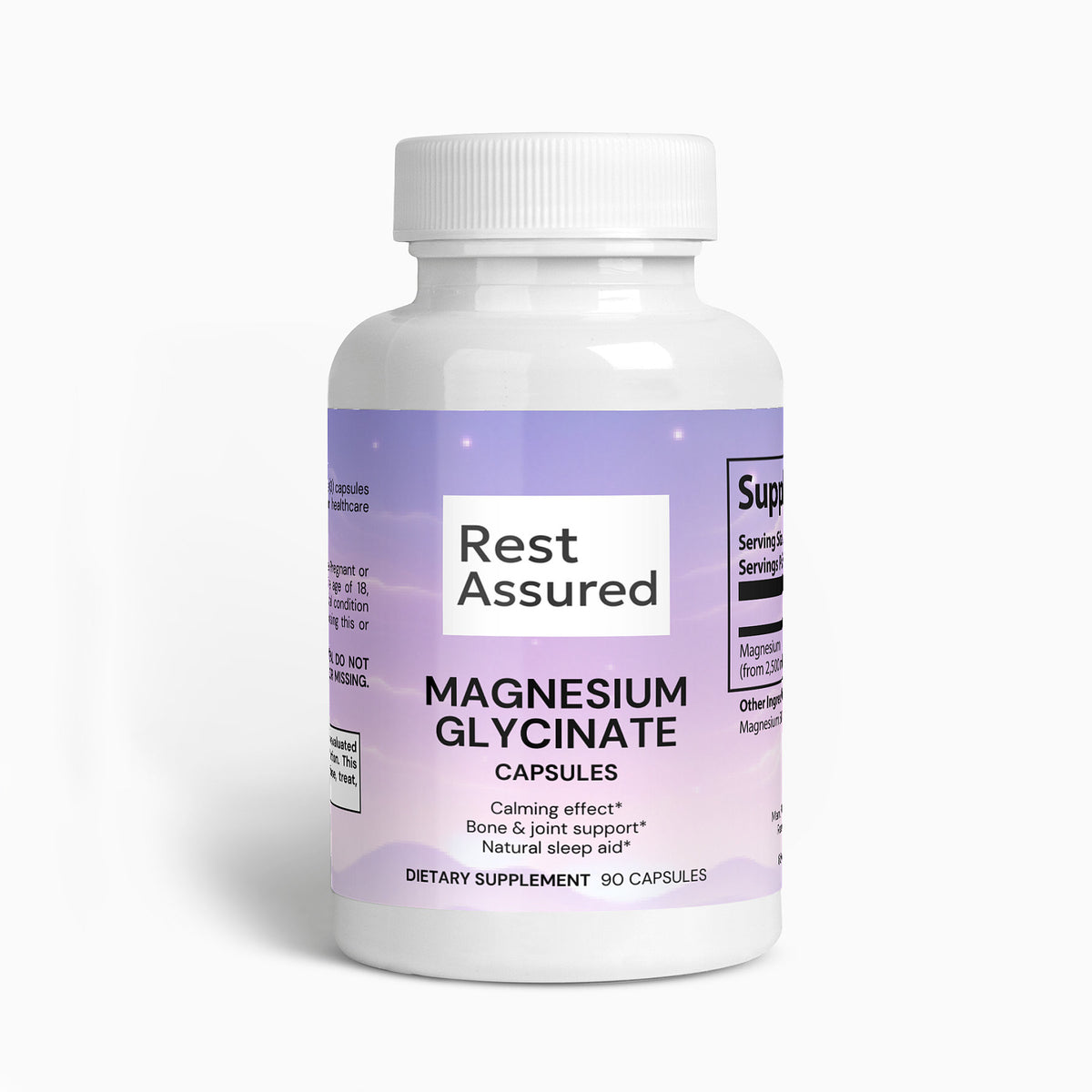 Ultimate Calming Magnesium Glycinate Capsules by Rest Assured Supplements