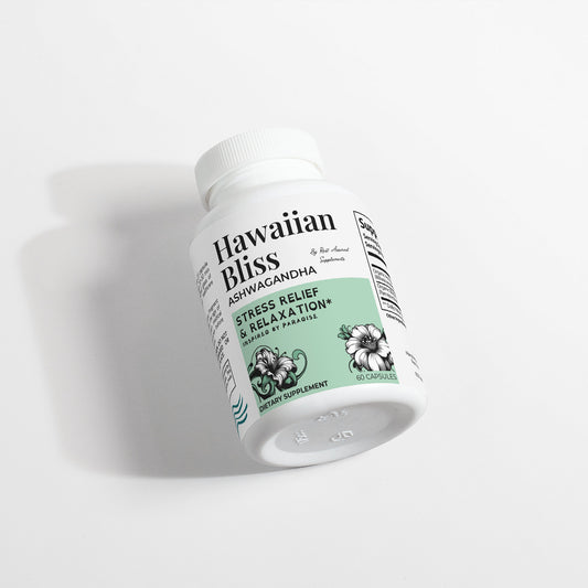 Rest Assured Hawaiian Bliss Ashwagandha – Natural Stress Relief, Mood Support & Better Sleep