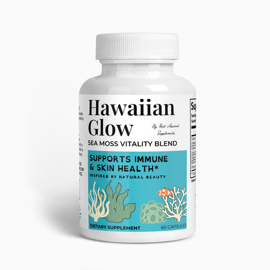 Rest Assured Hawaiian Glow Sea Moss Capsules – Mineral-Rich Supplement for Immunity, Energy & Skin Health