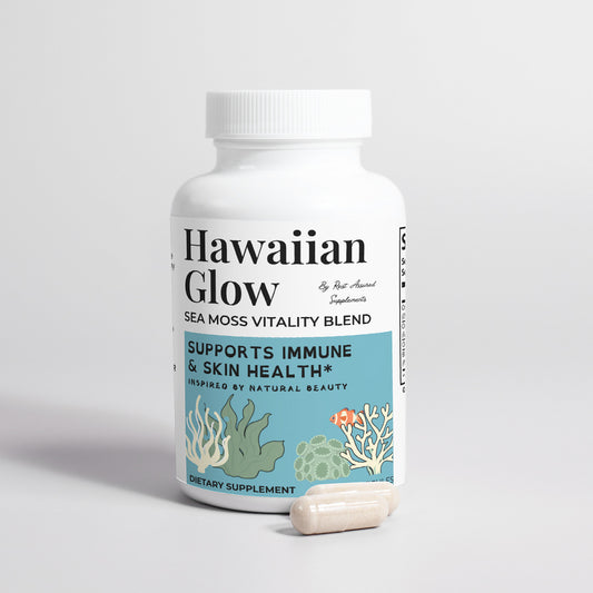 Rest Assured Hawaiian Glow Sea Moss Capsules – Mineral-Rich Supplement for Immunity, Energy & Skin Health