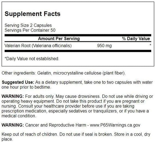 Swanson Valerian Root Capsules