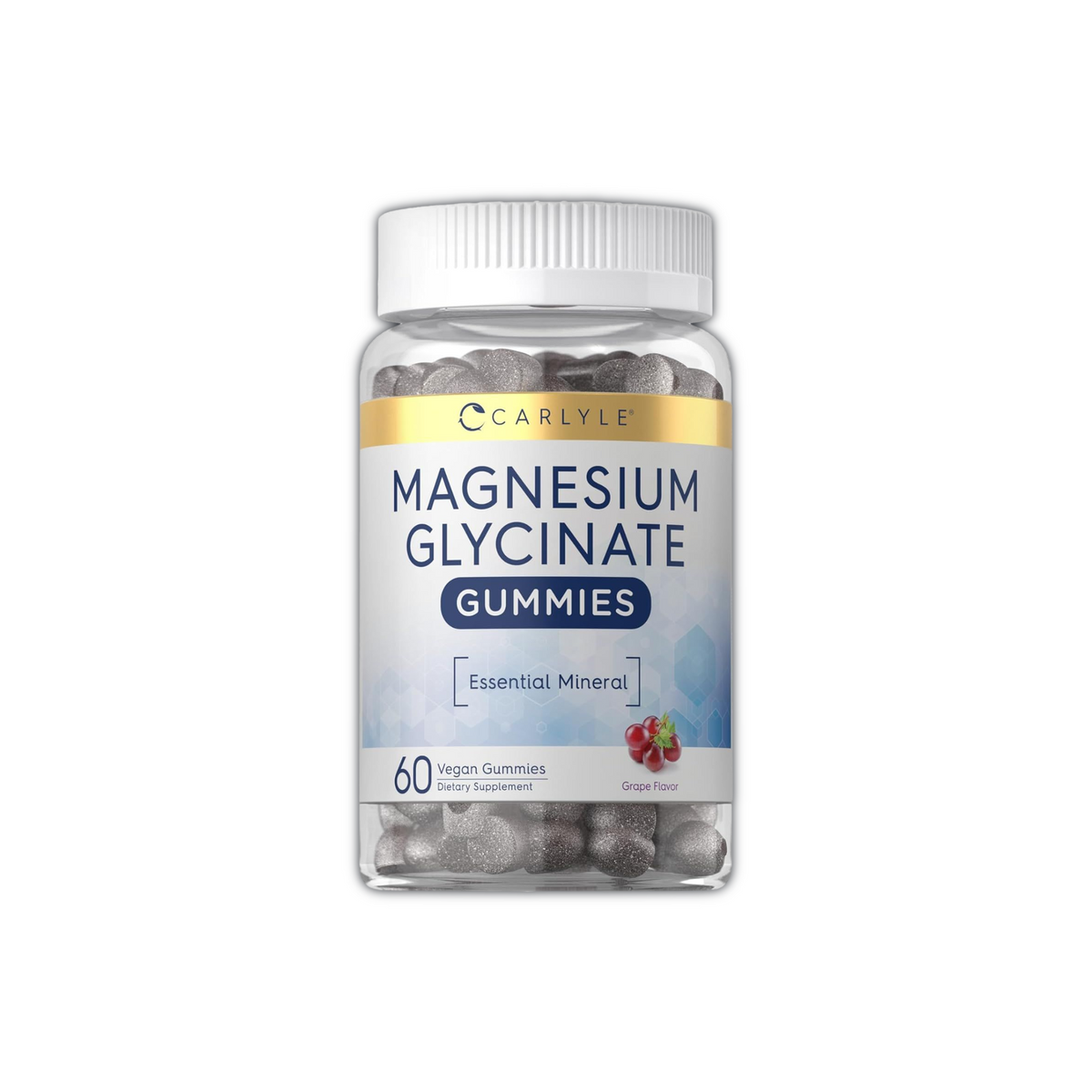 Magnesium Glycinate Grape Gummies, 60 count by Carlyle