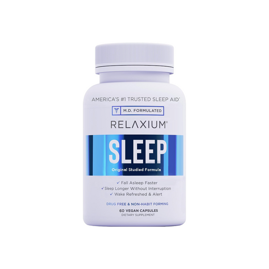 Relaxium Sleep Formula 30-day Supply with Melatonin, L-Tryptophan, Ashwagandha, Passionflower